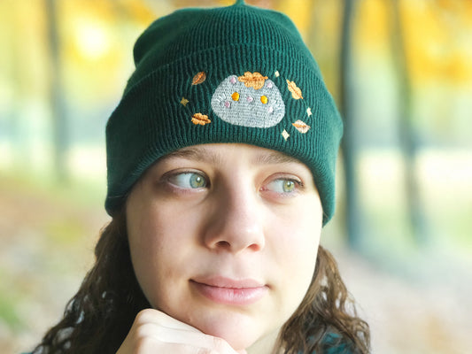 Autumn Forest Cat Beanie