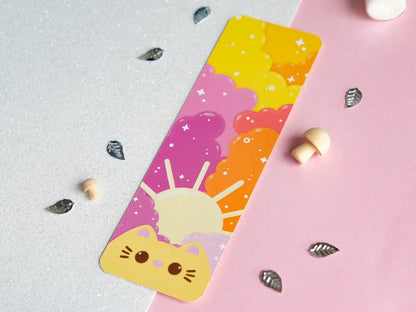 Sunrise Cute Cat Bookmark