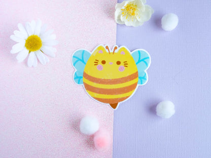 Kawaii Cat Bee Sticker