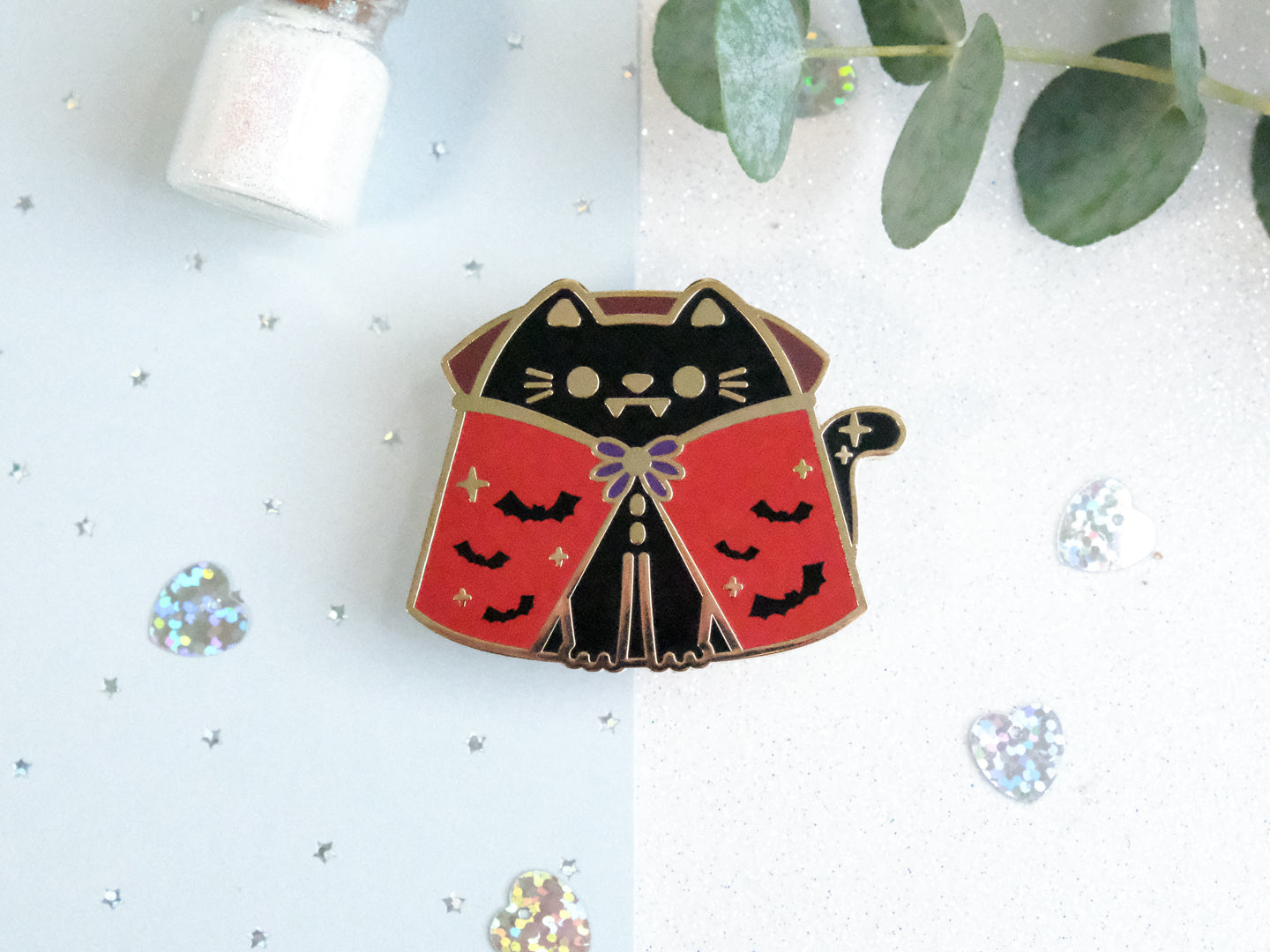 Dracucat Vampire Cat Pins - Whiskered Wonders Collection