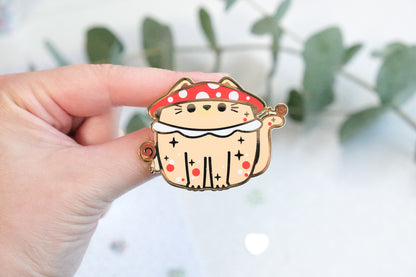Champicat Mushroom Cat Pins - Whiskered Wonders Collection