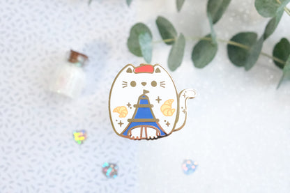 Pawris the French Cat Pins - Whiskered Wonders