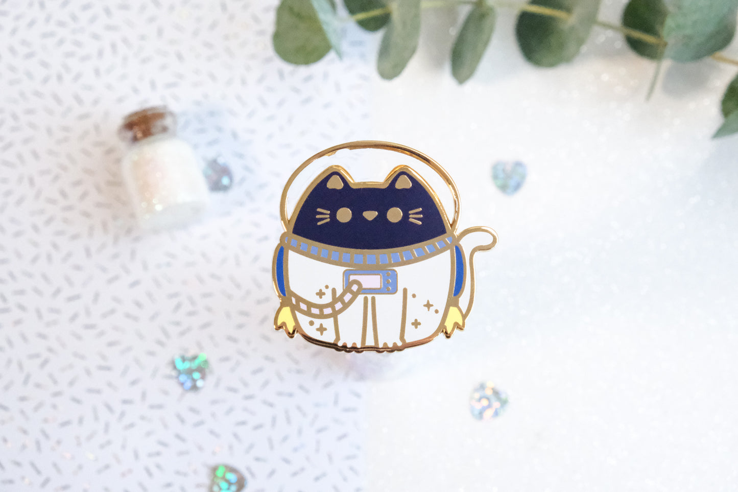 Spacecat Astronaut Cat Pins - Whiskered Wonders Collection