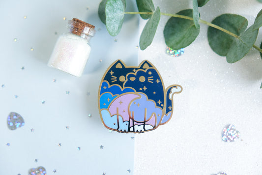 Sunset Cat Pins - Whiskered Wonders Collection
