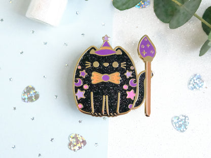 Catspell Witch Cat Pins - Whiskered Wonders
