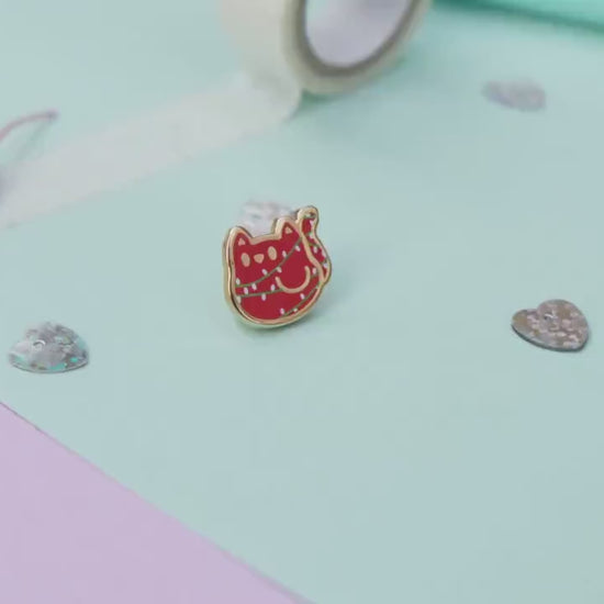 LIMITED EDITION - Mini Pin Hard Enamel Cute Cat Pastel Colors Board Filler