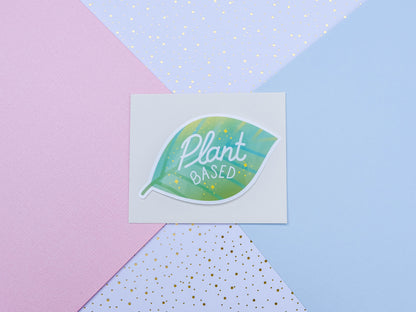 Vegan Sticker - Plant Based Sticker - Waterproof Sticker - Cute plant Sticker for Laptop