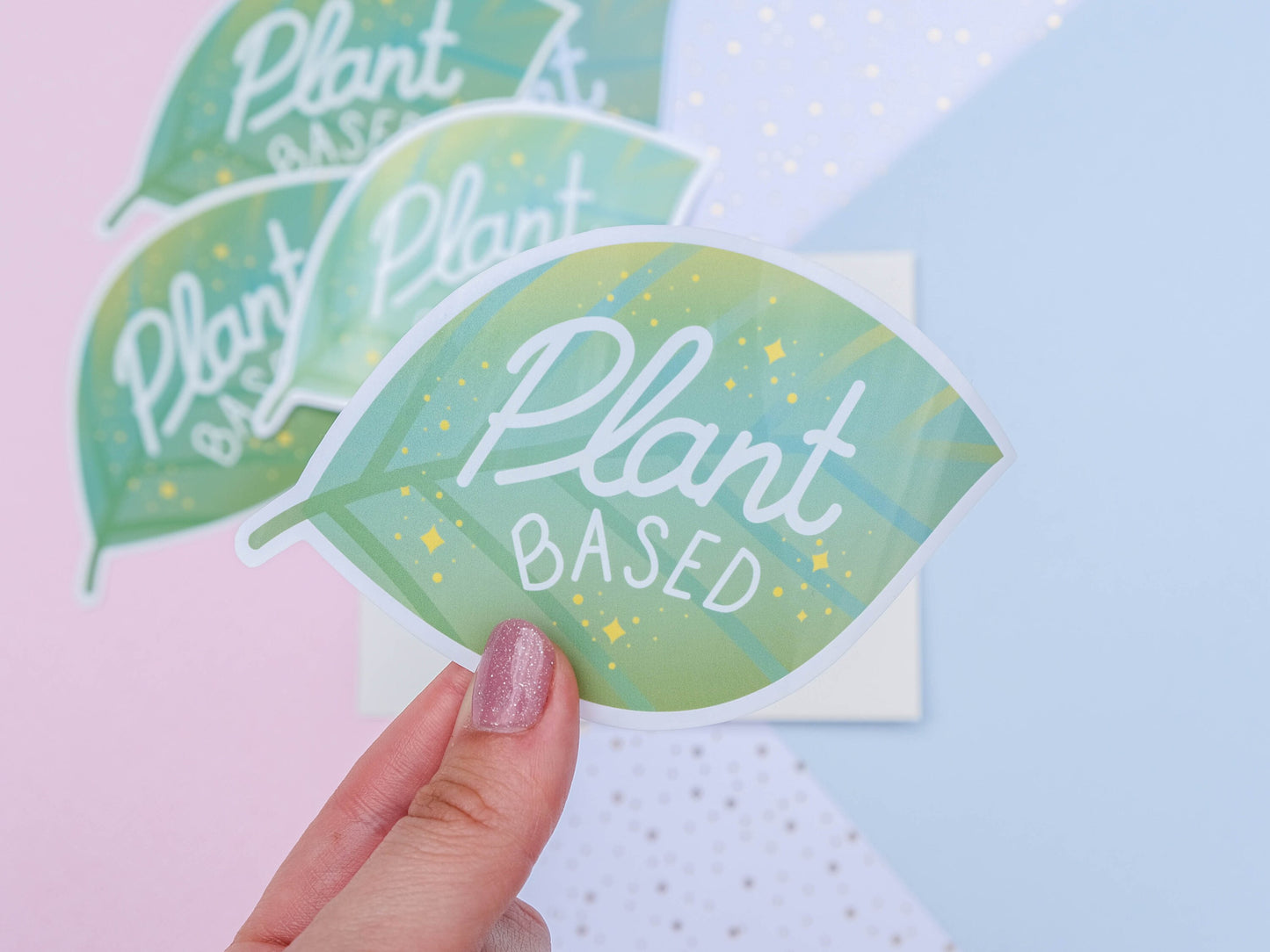 Vegan Sticker - Plant Based Sticker - Waterproof Sticker - Cute plant Sticker for Laptop