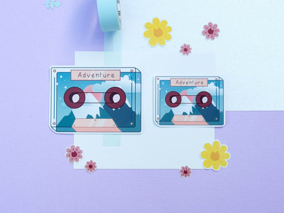 Adventure Mix Tape Sticker - Cute Sticker for Bullet Journal - Retro and Vintage Sticker - Sticker Planner
