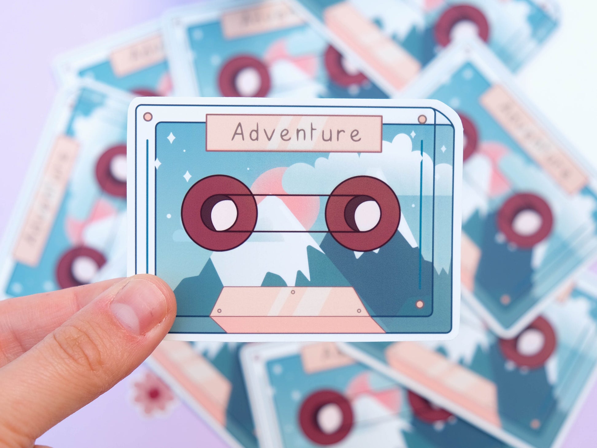 Adventure Mix Tape Sticker - Cute Sticker for Bullet Journal - Retro and Vintage Sticker - Sticker Planner