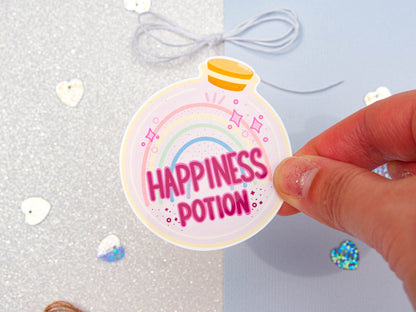 Happiness Potion Sticker - Good Vibes Energy Sticker - Bullet journal Sticker - Planner Sticker